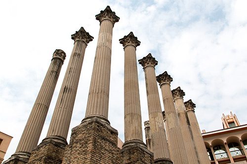 Reste des römischen Tempels