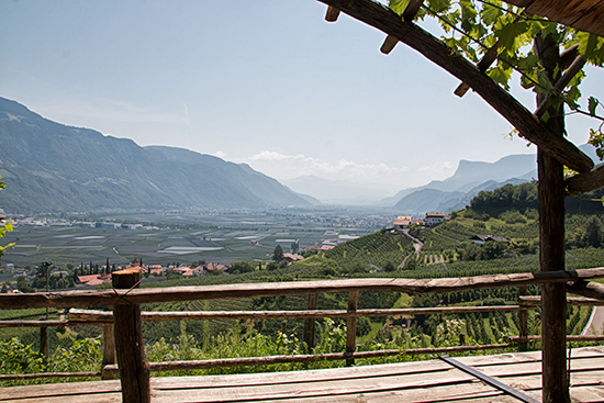 Blick ins schwülheiße Etschtal